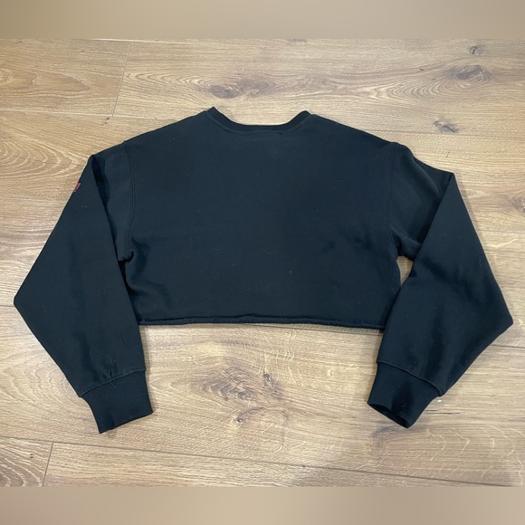 Miami Heat Official NBA Cropped Women’s Black Sweater Small - Picture 5 of 8